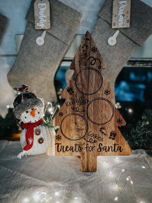 Christmas Tree Santa Tray