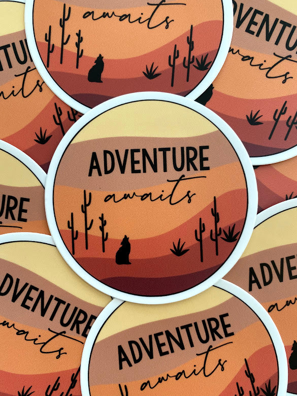 Adventure Awaits sticker