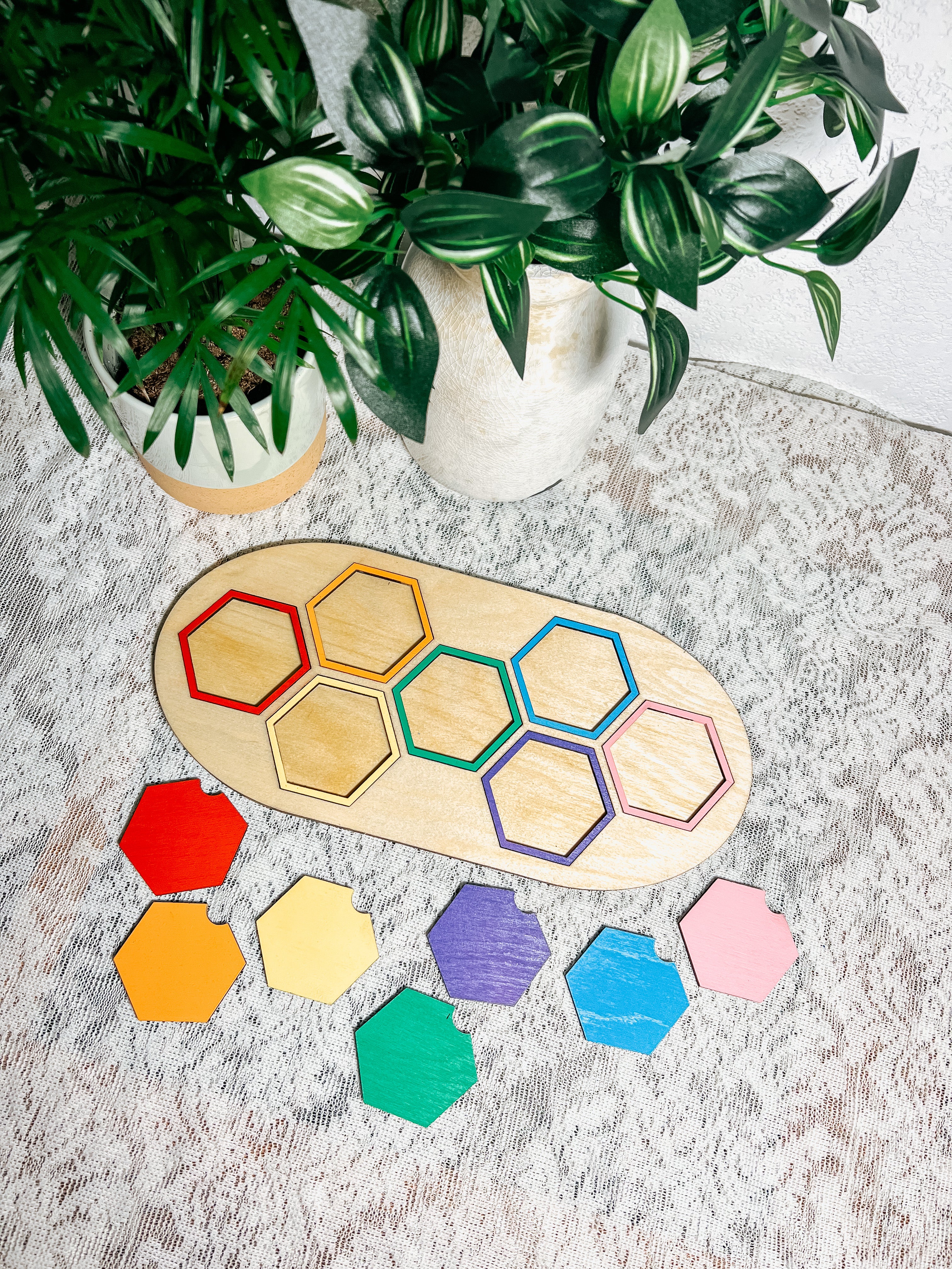 Hexagon color puzzle