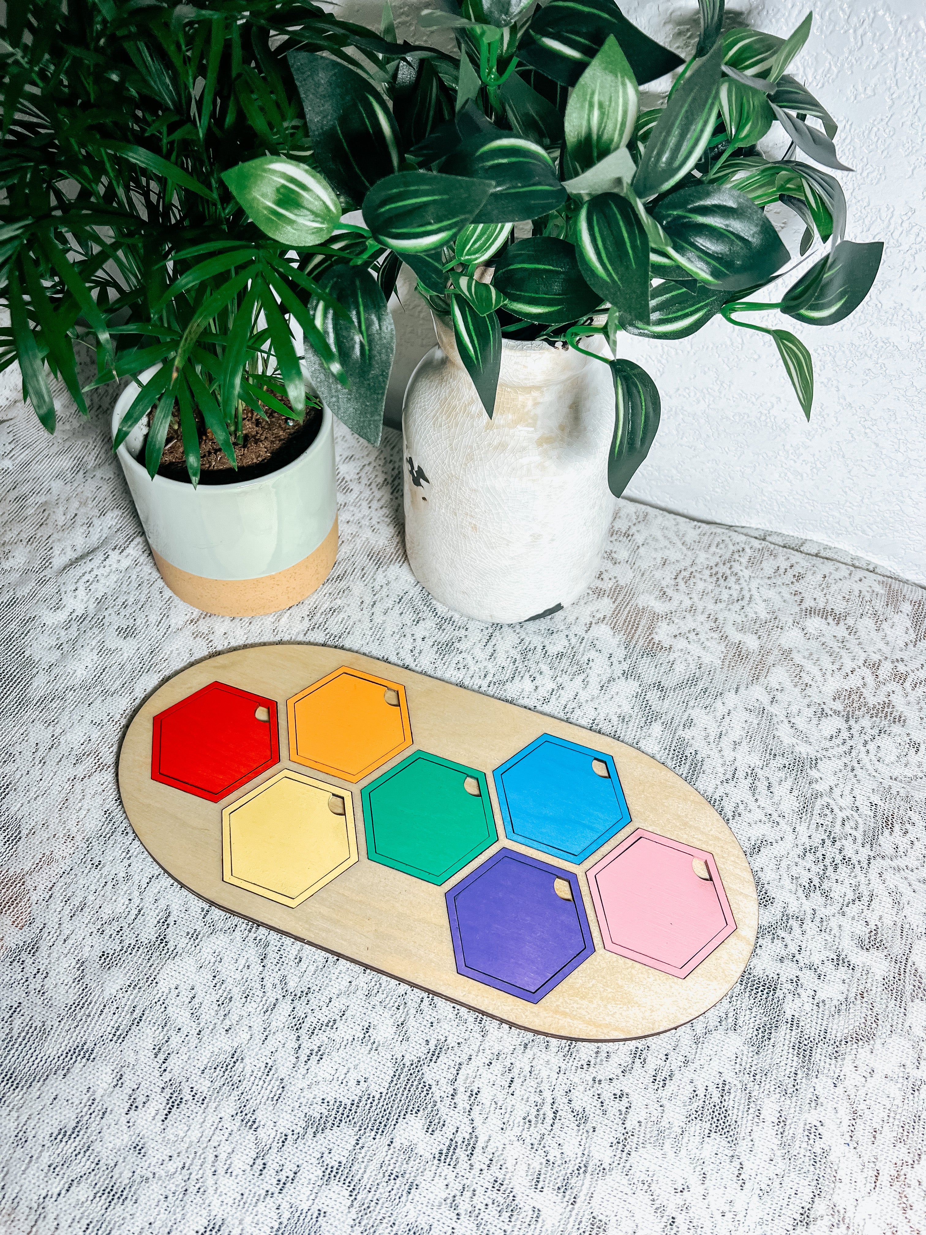 Hexagon color puzzle